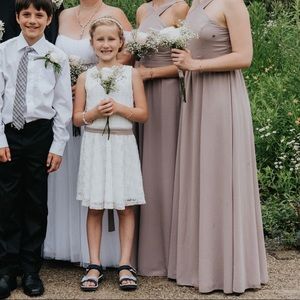 Lilac purple bridesmaid dress